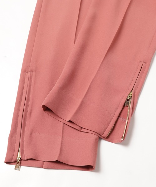 CULLNI（クルニ）の「22-AW-005 / Double Satin Zip Hem Slim Pants