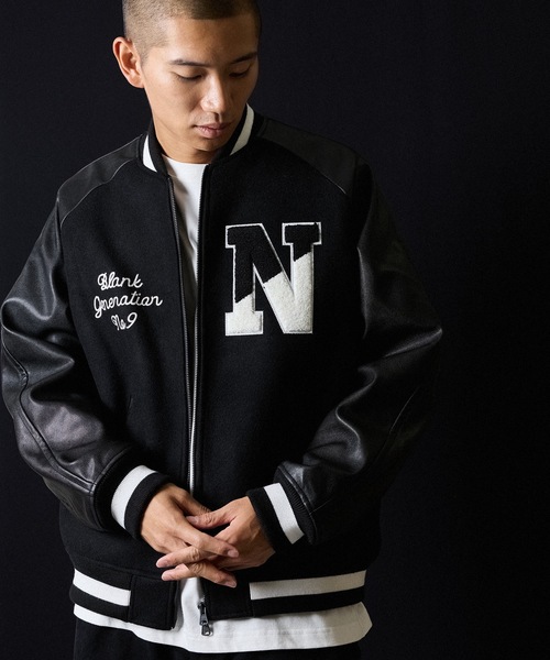 セール】RAGLAN SLEEVE ZIPPER STADIUM JACKET / ラグラン スリーブ