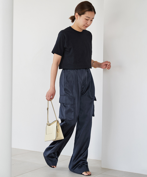 セール】*【Tibi/ティビ】 SHINY NYLON カーゴパンツ（カーゴパンツ