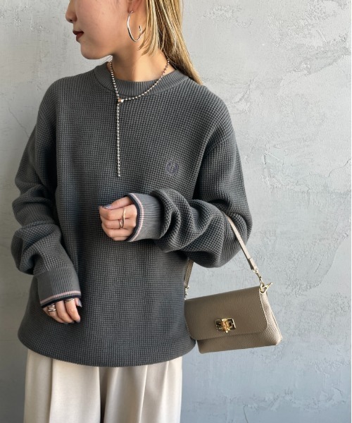 セール】[FRED PERRY/フレッドペリー] ワンポイントロゴ刺繍 ワッフル