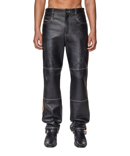 DIESEL（ディーゼル）の「メンズ レザーパンツ デニムミックス（その他