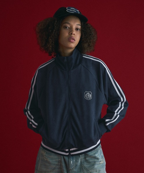 FAKE SUEDE TRACK JACKET/フェイクスエードトラックジャケット