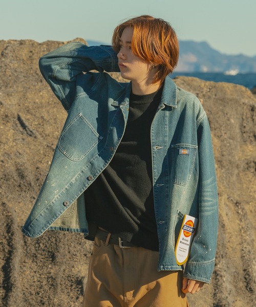セール】【DICKIES別注】VINTAGE LIKE DENIM COVER ALL / ヴィンテージ
