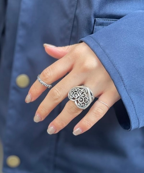 EXCLUSIVE】Tribal Heart Ring（リング）｜BILL WALL LEATHER（ビル