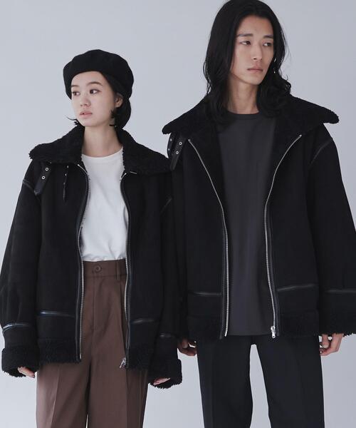 WEGO/フェイクムートンフライトジャケット（ムートンコート）｜THE
