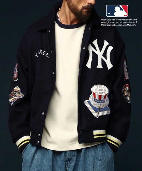 SKOOKUM（スクーカム）の「MLB COOPERSTOWN NY ワッペンスタジャン