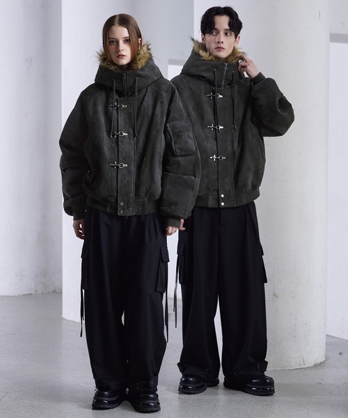 CLEL（クレイル）の「【CLEL】Fireman Tech Fade N-2B Flight Jacket