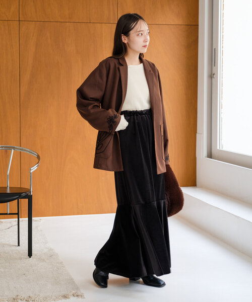 Kastane（カスタネ）の「【セットアップ対応/裏地なし】フレンチツイル