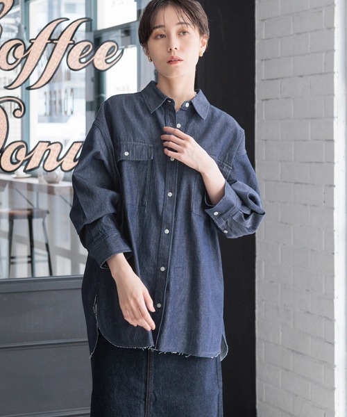 デニムBIGシャツ 991736（シャツ/ブラウス）｜LOWRYS FARM（ローリーズ