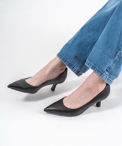 セール】【FABIO RUSCONI】ポインテッドトゥ レザー パンプス