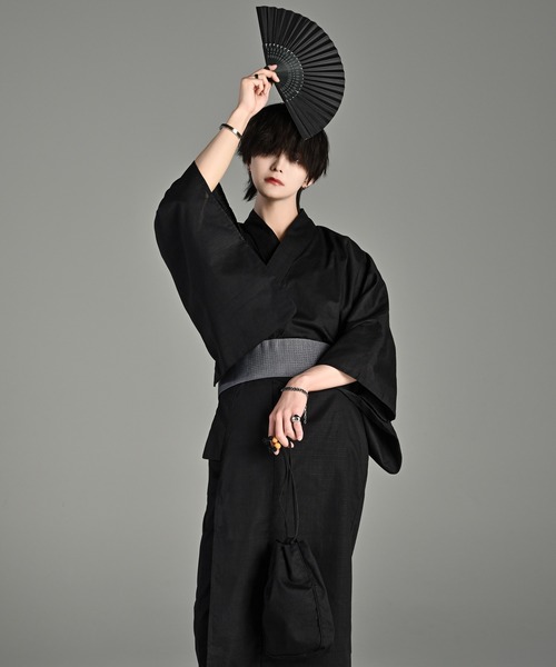 yukata 5 set / 浴衣 5点セット (浴衣・帯・下駄・扇子・巾着)（浴衣