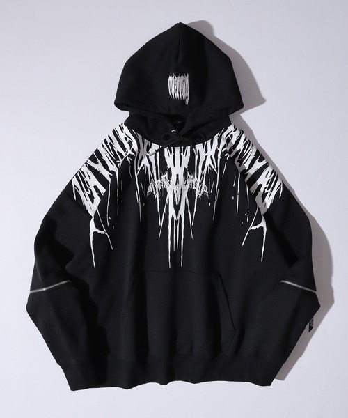 Psychedelic ZIP dark sweat hoodie / ZIP闇系パーカー unisex