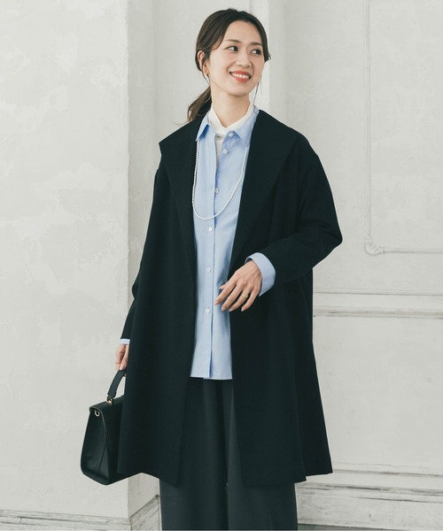 WEB限定』ダブルクロスガウンコート｜オフィスカジュアル/フォーマル
