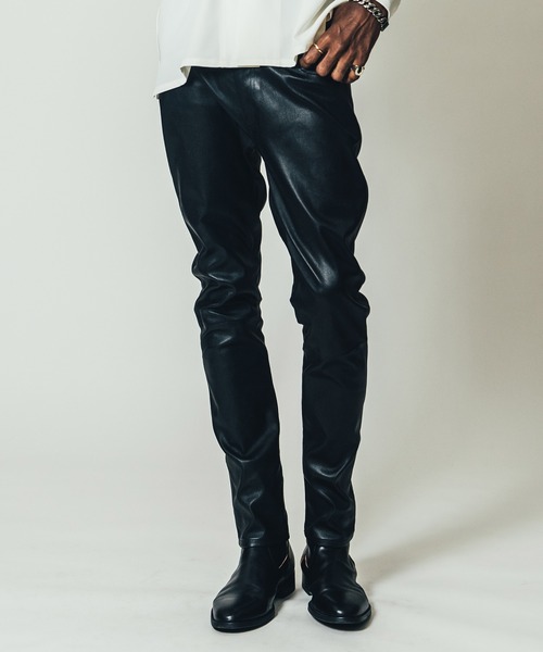 CRIMIE（クライミー）の「STRETCH SPANISH LAMB LEATHER 5P PANTS