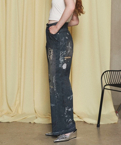 MAISON SPECIAL（メゾンスペシャル）の「Denim Print Pants/デニム