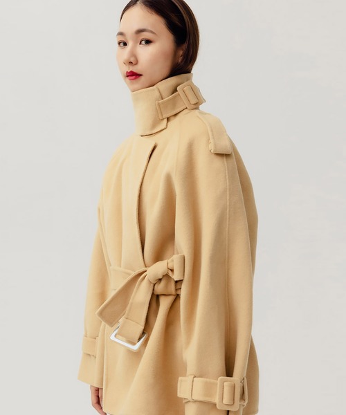 RANDEBOO（ランデブー）の「Half trench wool coat（トレンチコート