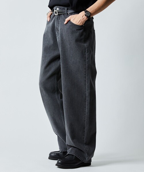 セール】限定展開 ワイドストレート デニムパンツ（デニムパンツ