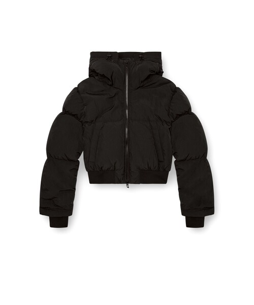 レディース ジップアップダウンジャケット ショート丈（ダウン