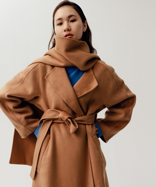 RANDEBOO（ランデブー）の「Muffler docking wool coat（その他