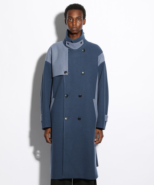 HARE（ハレ）の「ウーリーテックハイショクダブルコート(HARE)（ステン