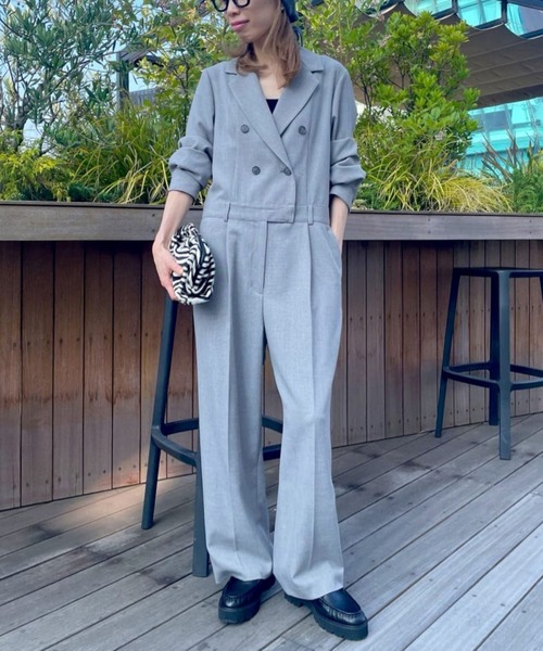 THE PAUSE】テーラーカラージャンプスーツ（つなぎ/オールインワン