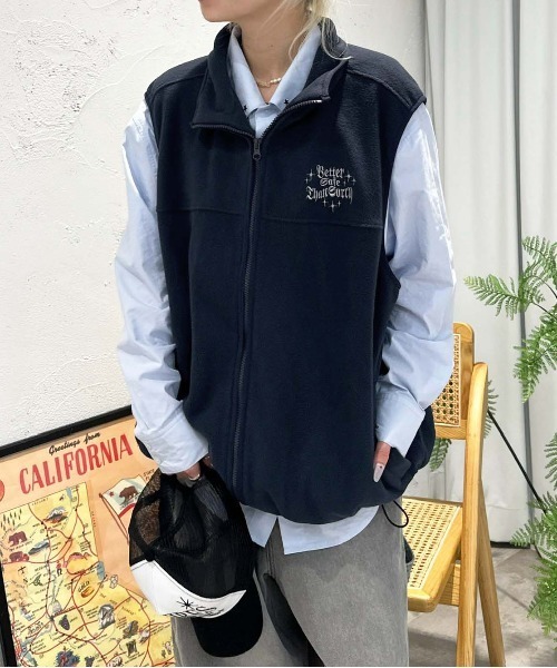 sedacle（セダクル）の「フリース刺繍ベスト（ベスト）」 - WEAR
