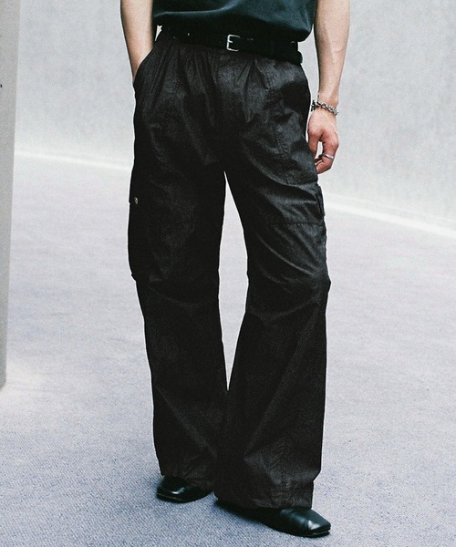 C/N WASHER CURVED FLARE WIDE CARGO（カーゴパンツ）｜WYM LIDNM