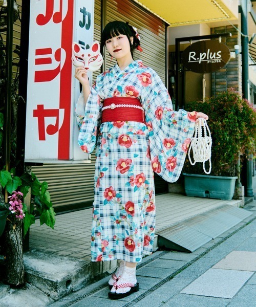 kutir（クティール）の「【クティールとレトロ】2wayレトロ浴衣セット