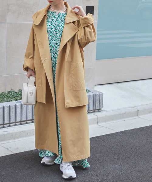 forksy.】ベスト付マルチウェイステンカラーコート（ステンカラー