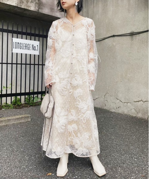 Ameri（アメリ）の「UNDRESSED 2WAY FAIRY LACE DRESS（ワンピース