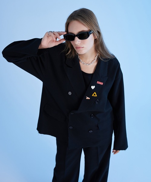 DOUBLE TAILORED CUTOFF JACKET/ダブルテーラードカットオフジャケット