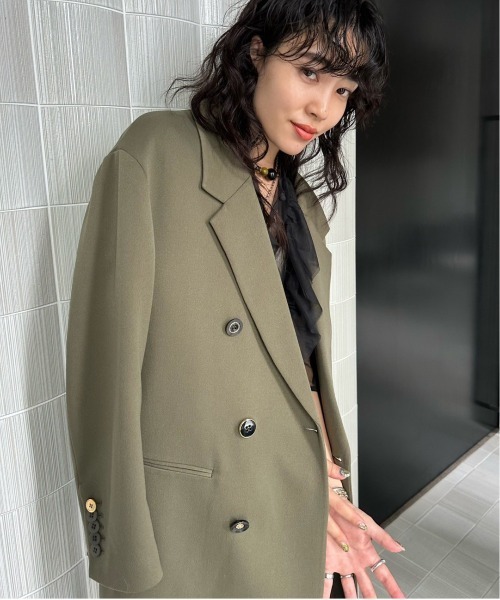Ameri（アメリ）の「EMBELLISH BUTTON PAPA TW JACKET（テーラード
