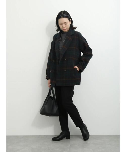 Samansa Mos2 blue（サマンサモスモスブルー）の「ツイードチェックP