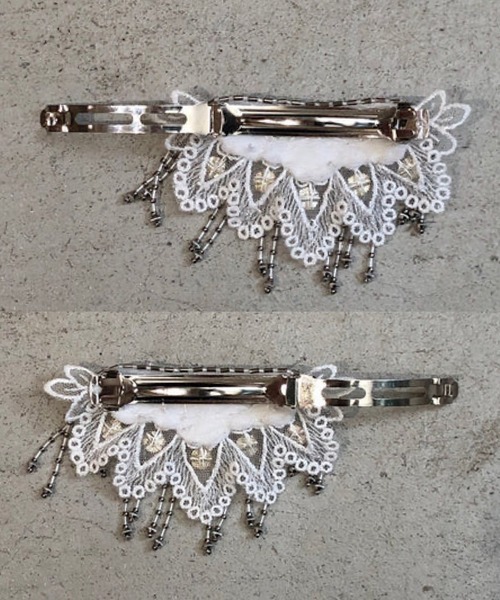tanakadaisuke/タナカダイスケ】Snow bijou barrette(right)（バレッタ