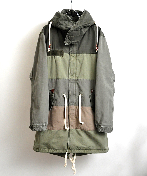 UP START（アップスタート）の「リメイク風M-65アーミーモッズコート