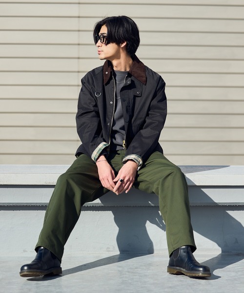 Peachskin Hunting Jacket with Corduroy Collar / 襟コーデュロイ