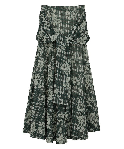 Ameri（アメリ）の「FLOCKY FLOWER TWIST SKIRT（スカート）」 - WEAR