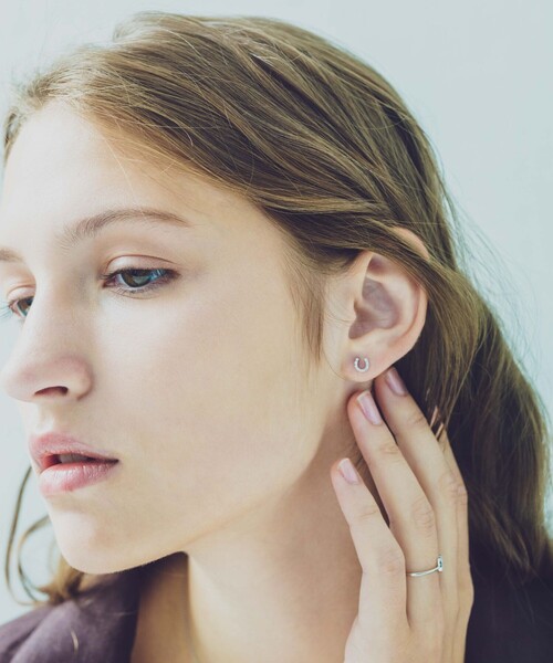 PT900 ホースシュー ダイヤモンド ピアス（ピアス（両耳用））｜ete