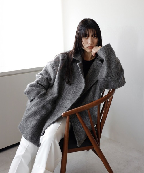 ENC（エンク）の「shaggy middle coat / シャギーミドルコート（その他