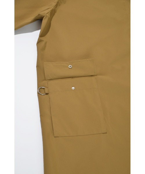 撥水生地使用】ステンカラーロングコート/Soutien collar long coat