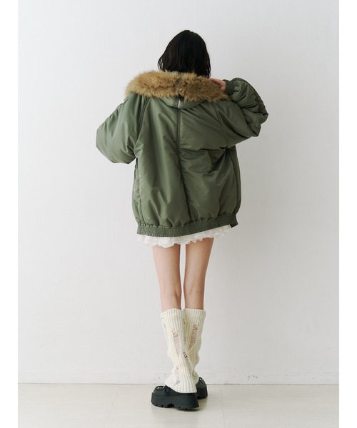 セール】ルーズN-2Bブルゾン ファーフード付き（ブルゾン）｜jouetie