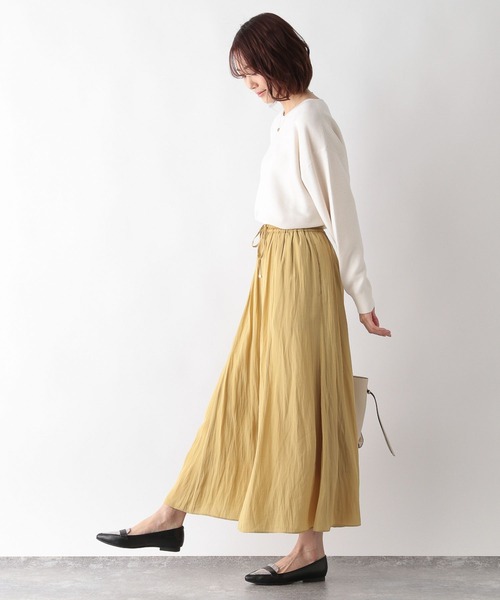 セール】サラサラサテンフレアワイドパンツ/255806（その他パンツ