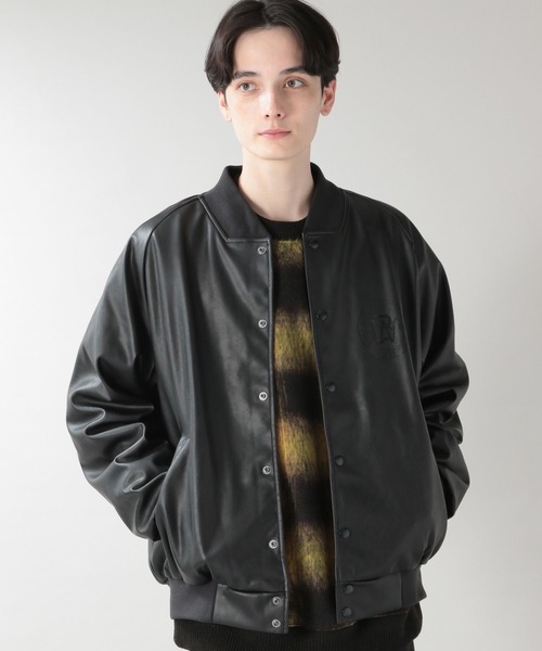 BUTWIN（バトウィン）の「【BUTWIN】フェイクレザーブルゾン