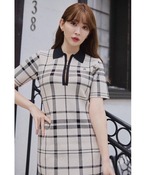 Her lip to（ハーリップトゥー）の「Trois Logo Knit Mini Dress