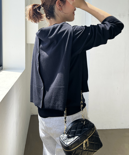 Spick & Span（スピックアンドスパン）の「18G Vネックカーディガン