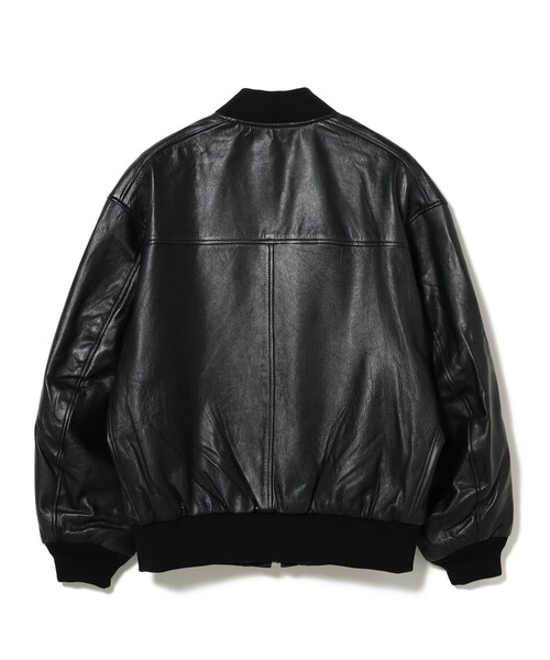 BEAMS（ビームス）の「レザー ボマージャケット（ブルゾン）」 - WEAR