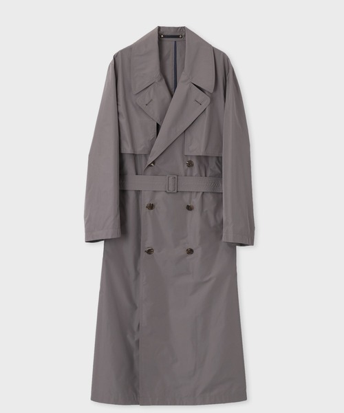 セール】リラクシングテクスチャー ロングトレンチコート / 133115