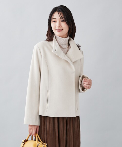 UNTITLED（アンタイトル）の「◇スタンドカラー ショートコート