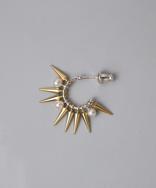 e.m.（イーエム）の「スタッズパールピアスS（ピアス（片耳用））」 - WEAR