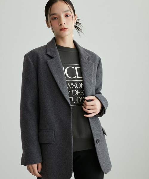 ボンディングオーバージャケットコート（テーラードジャケット）｜ADAM